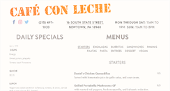 Desktop Screenshot of cafeconlechenewtown.com